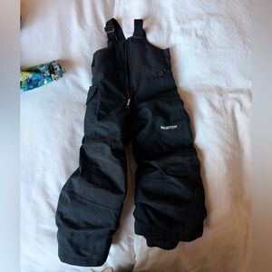 Burton Black Snow Bib for Kids